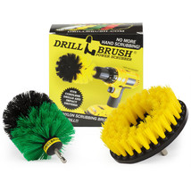 Shower Cleaner Drill Brush Set - Drill Cleaning Brush Attachment Set - Grout Bru - £7.45 GBP