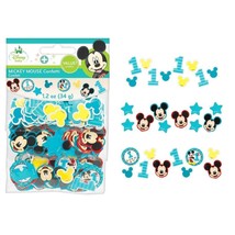 Mickey&#39;s Fun To Be One Confetti Value Pack 3 Styles Birthday Party Decor 1.2 oz - £3.36 GBP
