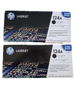 Lot Of 2 New HP 124A LaserJet Toner Cartridge - Black (Q6000A) Factory S... - $94.12 CAD