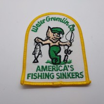 Vintage Water Gremlin Company Fishing Sinkers Uniform Jacket 4&quot;x3&quot; Patch - £19.66 GBP