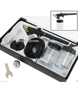 Tattoo Nail Arts Single-Action Siphon Feed Airbrush w/ Hose &amp; Bottle Air... - $25.56 CAD