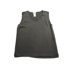 VTG 90’s White Stag Shirt Womens XL (16-18) Sleeveless Tank Top Black Knit - $10.09