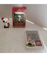 Hallmark Keepsake Peanuts Snoopy Plastic Christmas Ornament with Origina... - £14.69 GBP