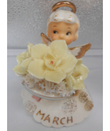 Geo Z Lefton Daffodil Aquamarine 489 Japan birthstone March Birthday Gir... - £34.88 GBP