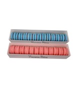 Macaron - Pink and Blue French Macarons, Gourmet Cookie Gift Box, Macaroon - $54.31 CAD