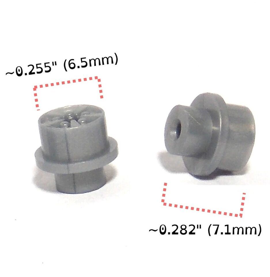 2pc BTO Newly Made Aurora T-Jet Thunderjet HO Slot Car Large Size Wheels... - $1.49