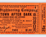 1920s Ticket Pacific Sightseeing Company San Francisco Chinatown After D... - £24.20 GBP