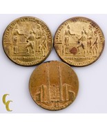 1939 New York Monde Foire 3 PC Médaille Lot - $58.93 CAD