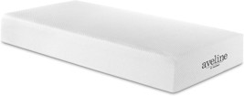 White 10&quot; Modway Aveline Line Cooling Gel-Infused Ventilated Memory Foam Twin - £242.14 GBP
