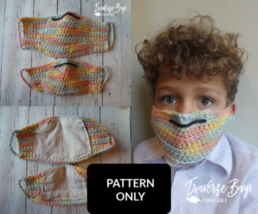 Pattern Only Diy Crochet Face Mask Pattern Only Quick Simple Easy - £6.35 GBP