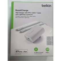 Belkin WCA005DQ1MWH-B5 PD 30W PPS USB-C WALL CHARGER, W/1M PVC C-LTG, WHT - $77.85