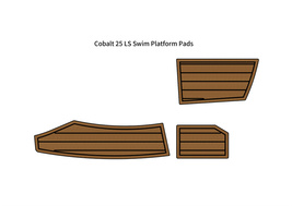 Cobalt 25 LS Swim Platform Step Pad Boat EVA Foam Faux Teak Deck Floor Mat - £221.04 GBP