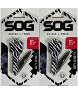 (2 PACK) SOG Specialty Knives Knife Key 1.5&quot; Stainless Steel Blade -NEW - $315.37 MXN
