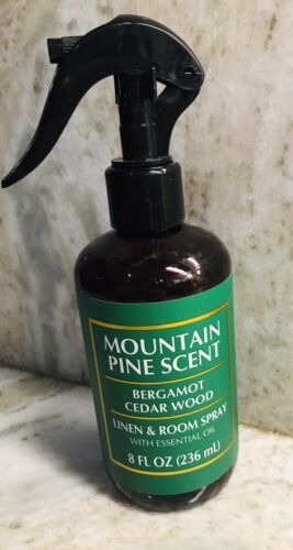 Mountain Pine Scent Bergamot Cedar Wood Linen &amp; Room Spray W/Essential O... - $13.74