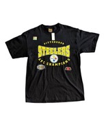 NWT Vintage 90S Nutmeg NFL Pittsburgh Steelers Afc Champions T-Shirt 199... - $34.17 CAD