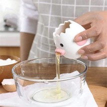 Cartoon Chick Ceramic Egg Divider White Egg Yolk Separator Creative Egg ... - £10.22 GBP