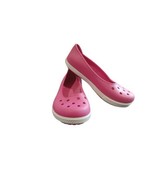 CROCS WOMEN&#39;S CROCBAND AIRY FLATS- ITEM # 14379- DARK PINK- WOMEN&#39;S 6 New - $32.57 CAD