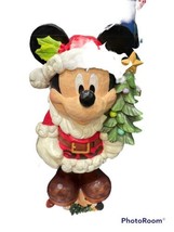 Jim Shore Disney Traditions 17” Mickey Mouse OLD ST. MICK Christmas Greeter New - £74.08 GBP