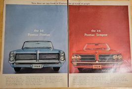 Vintage Ad Pontiac Bonneville Tempest 2 Pages &#39;For All Kinds of People&#39; 1963 - £6.71 GBP