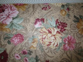 3224. 3-Pc. Lge. Floral Polyester Blend Apparel Craft FABRIC--55&quot; X 5/8 Yd. Ea. - £4.68 GBP