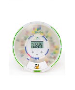 Automatic Pill Dispenser w/ Lock, Alarm, Light – 28 Compartments Frosted... - $49.49