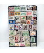 Vintage Peru Lot of 41 Postmarked Postage Stamps Collection - $9.95