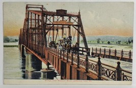 MO Stage Coach on Bridge Over Missouri River Jefferson City 1907 Postcard S17 - £15.14 GBP