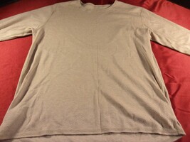 USGI TAN/KHAKI MILITARY THERMAL FIRE-RESISTANT SHIRT SIZE LARGE REGULAR ... - $28.34