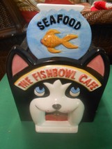 Magnificent CLAY ART   &quot;The Fishbowl Cafe&quot;  COOKIE JAR - £35.28 GBP