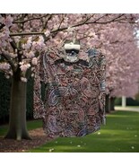Chaps No Iron Womens Paisley 3/4 Sleeve Button Shirt Size M Tan Black Bu... - $24.26