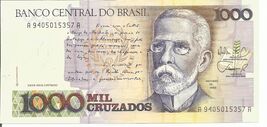 Brazil 1000 Cruzados 1989 Banknote World Paper Money UNC  # 16 - $2.08
