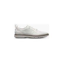 25518-100 Stacy Adams Synchro Plain Toe Elastic Lace Up Sneaker Shoes White image 2