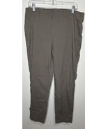 Rafaella Comfort Slim Ankle High Rise Black Patterned Pants Women’s Size 14 - $40.58 CAD