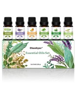 Essential Oils Set - Top 6 Aromatherapy Oils Gift Set, 6 Pack, 10ml (Pep... - $23.74