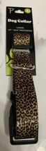 Perri’s Size Large 15”-23.5” Polyester Leopard Print Dog Collar . New. - $10.70