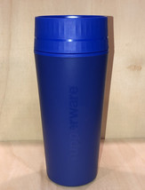 Tupperware 360 Insulated Commuter Mug 16 oz Hot or Cold Beverage Tokyo Blue - £12.63 GBP