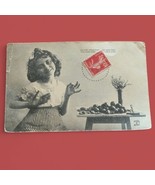 Postcard Grabbing A Treat Pretty Young French Girl Antique 1908 PH&amp;C&#39;s N... - $182.70 MXN