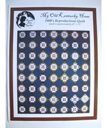 My Old Kentucky Home 1800s Reproduction Quilt Pattern Bonnie Blue Quilts... - $9.50