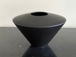 Vintage Claude Dumas Black Matte Art Deco Pottery Vase - £117.64 GBP