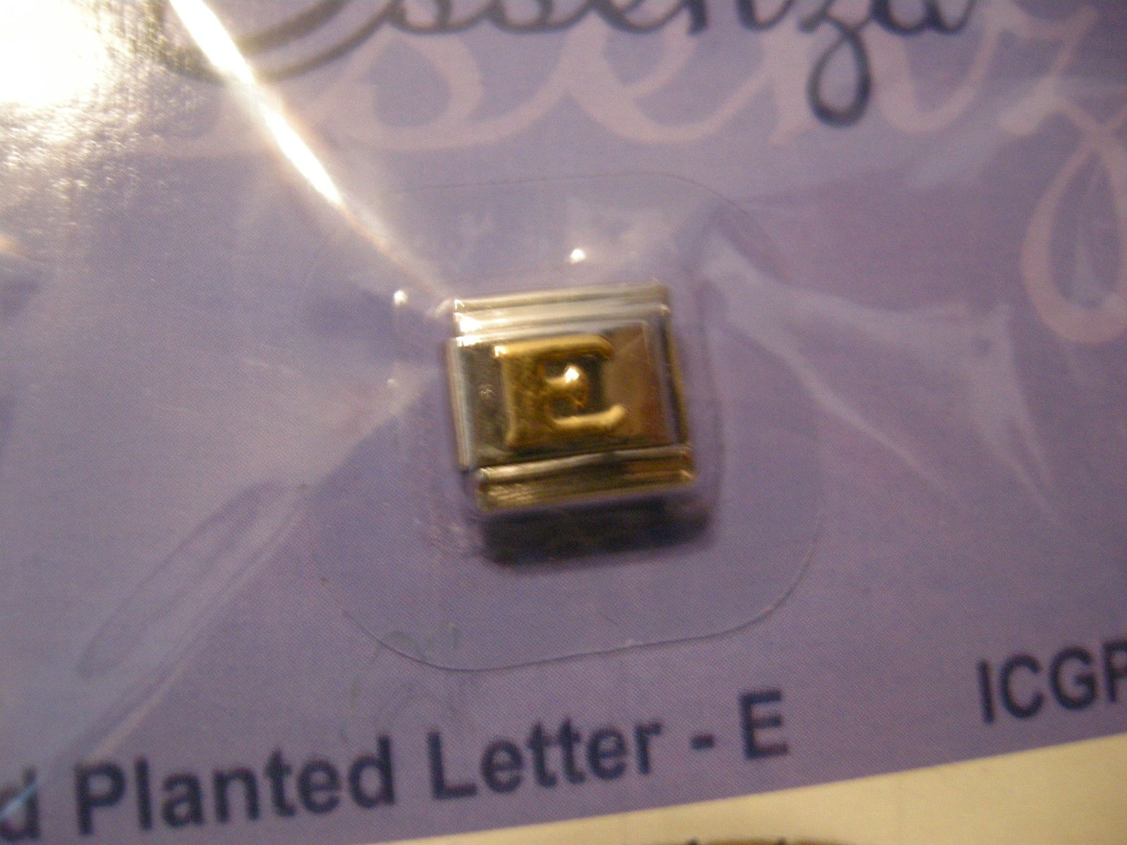ESSENZA GOLD PLATED ITALIAN CHARM - LINKS TOGETHER MAKES A BRACELET - LE... - $0.98