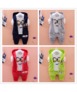 3PCS Baby Boys/Girls Minion Clothing Set Long Sleeve Shirt, Pants, Vest ... - $28.79 CAD