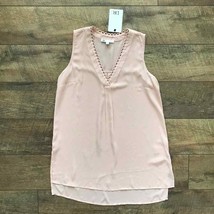 DR2 by Daniel Rainn Loop Trim Tunic  Pale Blush Top XS NWT - £13.65 GBP