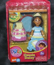 Dora The Explorer Cousin Daisy Marquez Quinceanera Figure Doll Figure with cake - £30.92 GBP