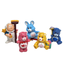 Lot Of 5 Vintage 1983 Care Bears Pvc Toy Figures Birthday Grumpy Cloudkeeper - £26.09 GBP