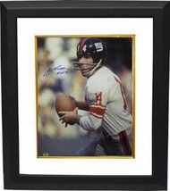 Y.A. Tittle signed New York Giants Color Passing Vertical 8X10 Photo HOF 71 Cust - $84.95
