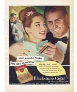 1948 Blackstone Cigar Print Ad 8.5&quot; x 11&quot; - $376.97 MXN