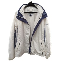 Columbia Womens White Bugaboo Interchange Outer Shell Zip Up Ski Jacket Size L - £47.68 GBP