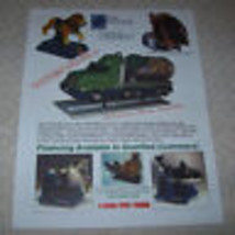 GUMBALL TANKER KIDDIE RIDE + MORE ORIG FLYER Vintage Retro Artwork Promo - $28.50