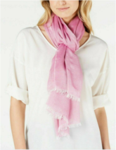 Calvin Klein Chambray Woven Oblong Scarf Magenta One Size - MSRP $40 - £16.60 GBP