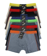 SPACH Men&#39;s Cotton Blend Elastic Waist Soft Cotton Boxer Briefs 7840A 12... - $51.43 CAD+